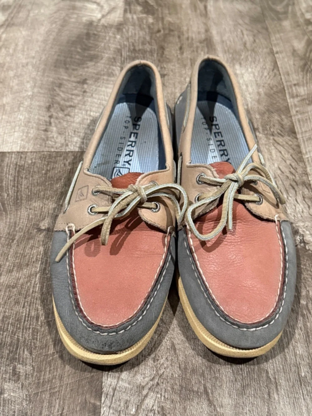 SPERRY Top Sider Multi-Color Leather Boat Shoe 9.5M